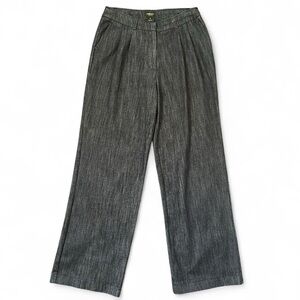 Gray Wide-Leg Trousers